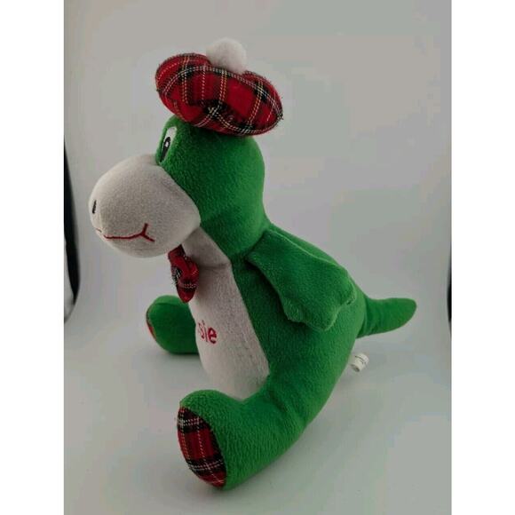 Nessie Loch Ness Monster Plush Stuffed Animal Toy Souvenir Plaid Scotland - Picture 2 of 6